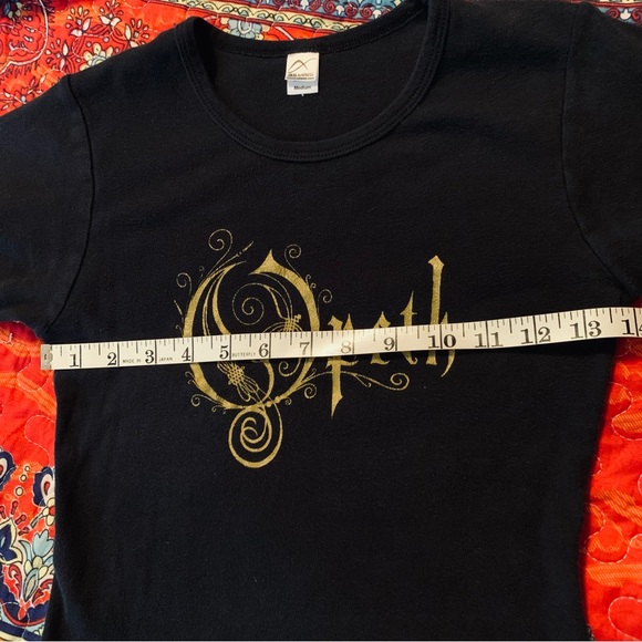 Vintage 2002 OPETH Women’s Shirt Med Small, Heavy Metal Swedish Prog Rock - Picture 2 of 3